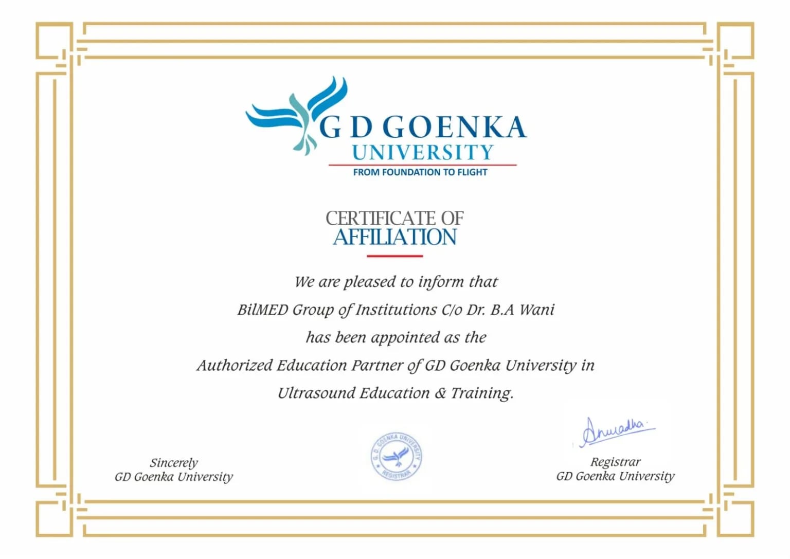 G.D. Goenka International University - Official Academic Partner